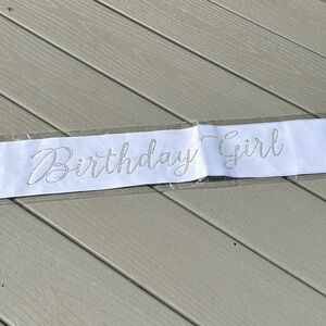 Windsor birthday girl sash